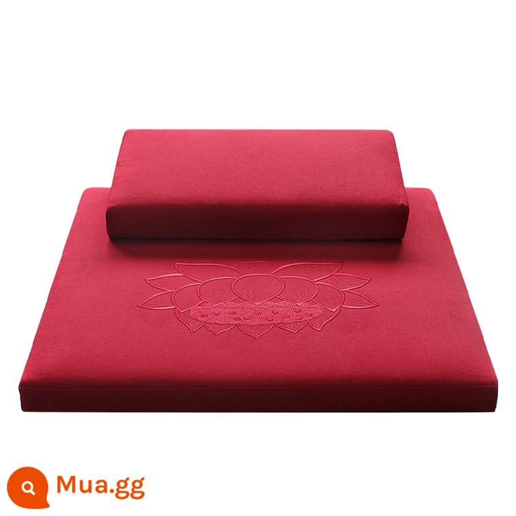 Thảm thiền chánh niệm cao cấp lụa dừa đệm thiền ngồi thiền đệm thiền đệm futon dày nhà đệm thiền - Gấp thêu nghệ tây