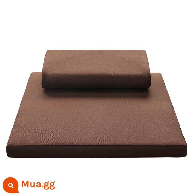 Thảm thiền chánh niệm cao cấp lụa dừa đệm thiền ngồi thiền đệm thiền đệm futon dày nhà đệm thiền - Mì gấp cà phê