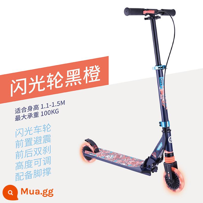 Xe trượt scooter Decathlon dành cho trẻ em từ 6-12 tuổi trở lên dành cho người lớn vận chuyển trong khuôn viên trường ván trượt hai bánh không dùng điện ENR1 - Bánh xe flash MID5 phiên bản cao cấp dành cho trẻ em mới (phù hợp với chiều cao 1,1-1,5m)