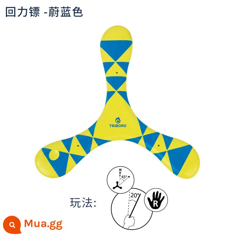 Decathlon Frisbee Soft Đồ chơi thể thao ngoài trời có thể xoay vòng cho trẻ em Bọt An toàn cho cha mẹ và con cái Tập thể dục vui vẻ OVOB - Teen Boomerang-Azure