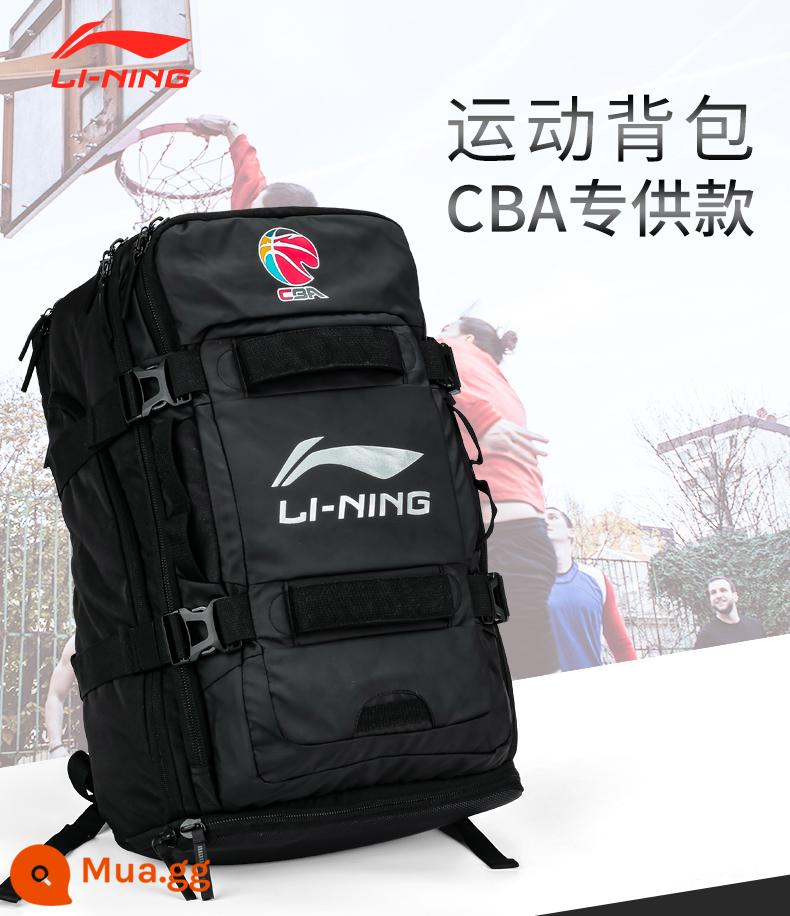 Balo bóng rổ Li Ning CBA All-Star Phiên bản được tài trợ dành cho nam Dung tích lớn Cặp sinh viên đại học Leo núi Thể thao ngoài trời Đi học - Ba lô phiên bản được CBA tài trợ (540x310x200) đã sẵn sàng để giao hàng