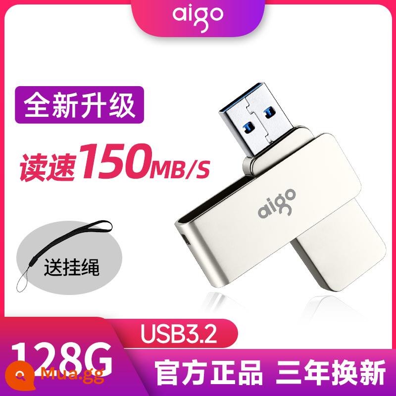 Yêu Nước Đĩa U 32/64G Tốc Độ Cao 3.0 Chính Hãng Sáng Tạo Kim Loại Ô Tô Đĩa U 16G USB tùy Chỉnh Chính Hãng - Đĩa 3.2U tốc độ cao-128GB