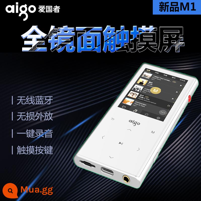 Patriot mp3-M1 nút cảm ứng mp3 Walkman phiên bản sinh viên Nghe nhạc bluetooth full màn hình mp4 - Trắng