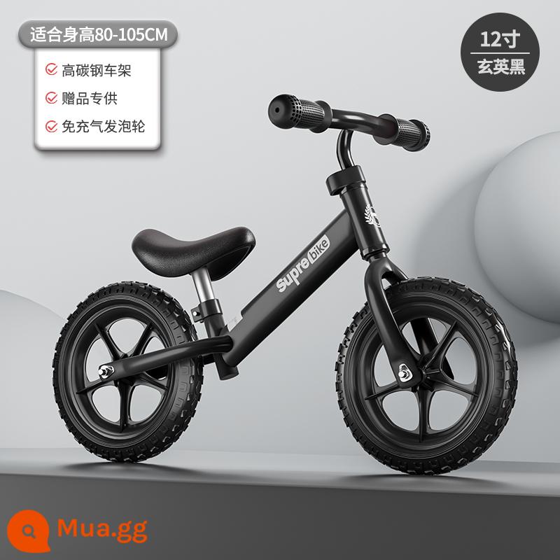 Xe thăng bằng trẻ em không có bàn đạp xe trượt Scooter hai trong một dành cho trẻ 1-2-36 tuổi xe tập đi - Lốp xốp đen Z10 "20 mẫu mới" Chiều cao khuyến nghị 80-105cm