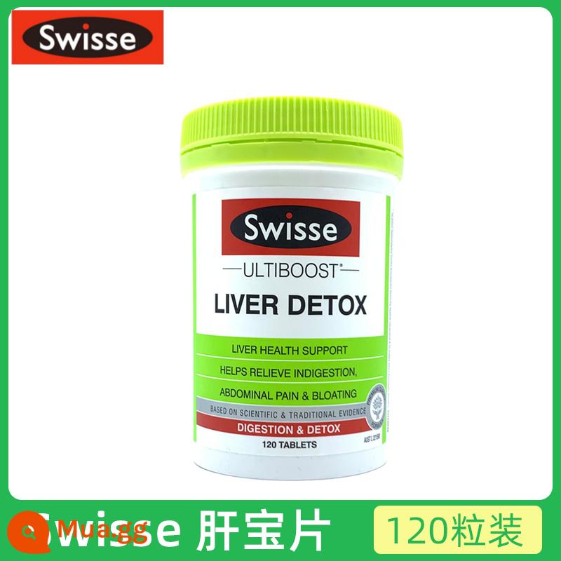 Viên uống bổ gan Swisse của Úc Viên uống bổ gan Milk Thistle Viên bổ gan Viên bổ gan Viên bổ gan Viên bổ gan 200 viên - màu xanh lợt