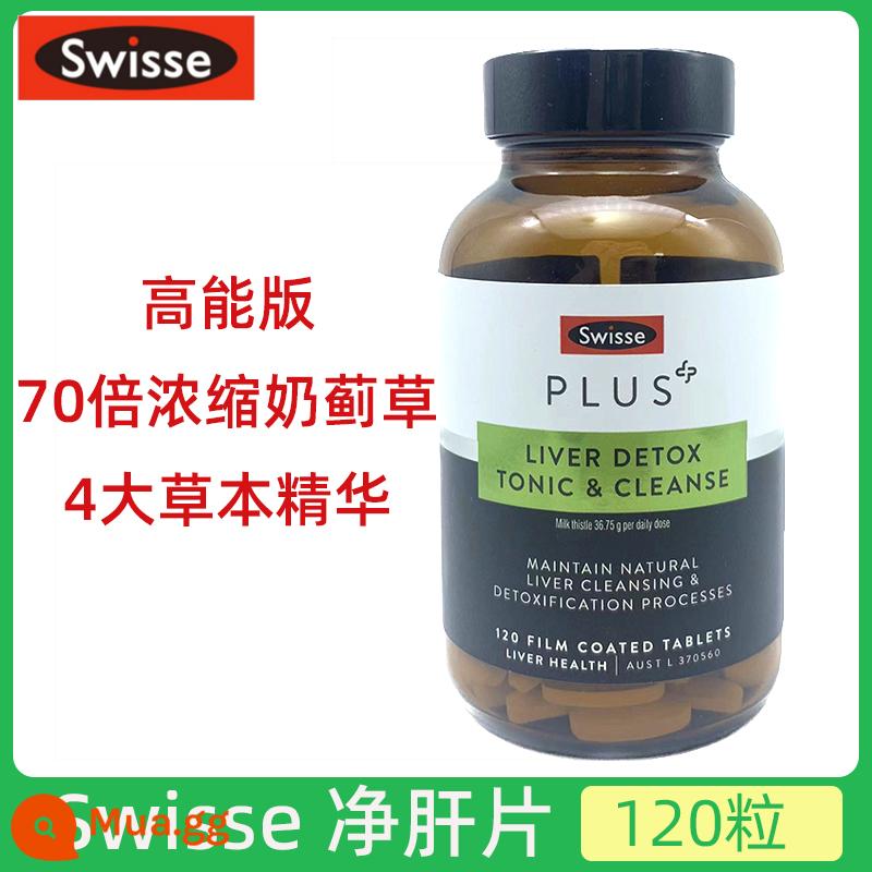 Viên uống bổ gan Swisse của Úc Viên uống bổ gan Milk Thistle Viên bổ gan Viên bổ gan Viên bổ gan Viên bổ gan 200 viên - màu sô cô la