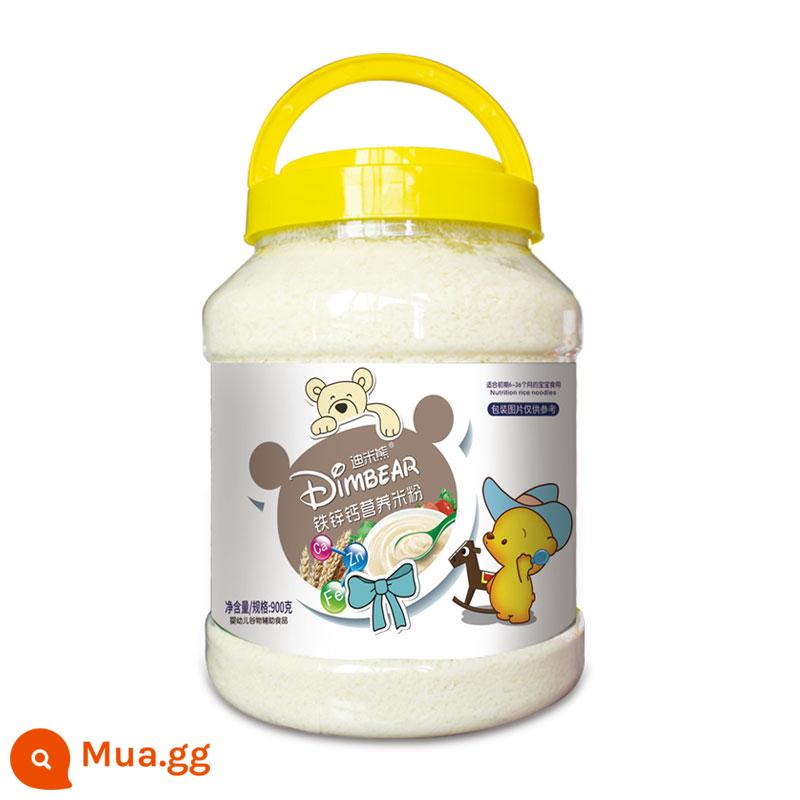 Jinggang Ruộng bậc thang Dimi Bear 900g Bột gạo dinh dưỡng cho trẻ sơ sinh Sắt Kẽm Canxi Prebiotics Ngũ cốc 2 giai đoạn Thực phẩm không chủ yếu Bột gạo - [Dimi Bear] Sắt Kẽm Canxi