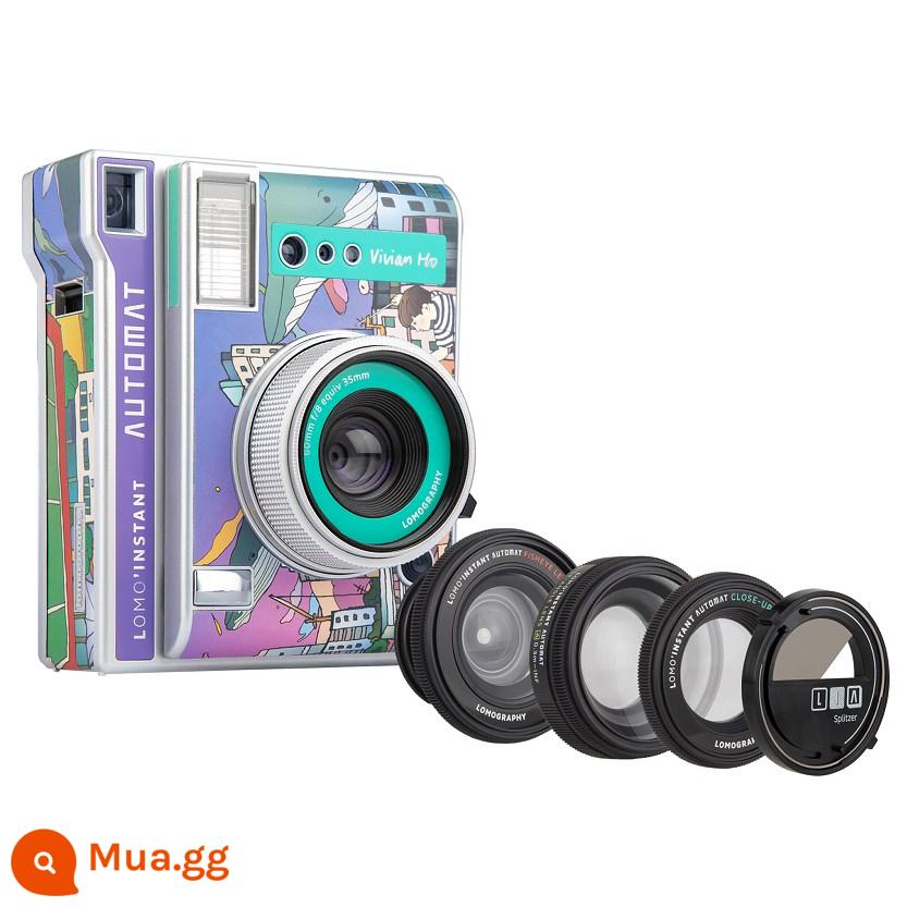 Lemo Lomo Instant Automat Giấy ảnh máy ảnh Polaroid sau khi chụp ảnh bộ ống kính đa ống kính cổ điển - Bộ ống kính thành phố ảo