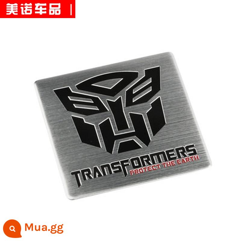 Transformers Dán Xe Hơi Autobot Decepticon Miếng Dán Phản Quang Cá Tính Trang Trí Xe Ô Tô Chống Trầy Xước Bao Miếng Dán - Nhãn dán nhôm★Transformers-vuông vắn và tươm tất