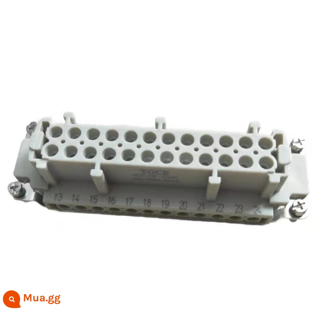 Á hậu nóng khuôn kết nối hộp điều khiển nhiệt độ phích cắm 16-pin 18-pin 24-pin nam và nữ lõi ổ cắm hàng không phụ kiện hộp điều khiển nhiệt độ - Lõi mẹ 24 nhân HDC-HE-024F