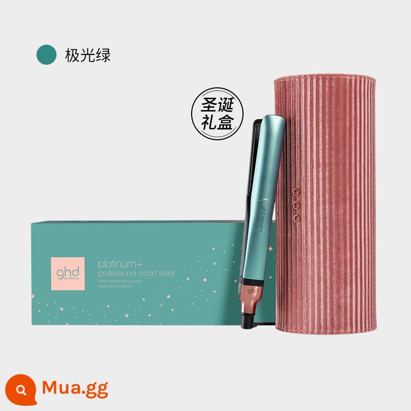 Ghd Bạch Kim Thẳng Tấm Kẹp Tóc Thẳng Và Xoăn Hai Mục Đích Thẳng Nẹp Lông Tơ Sóng Lớn Tạo Kiểu Tóc Lâu Dài Hiện Vật Uốn - màu xanh cực quang