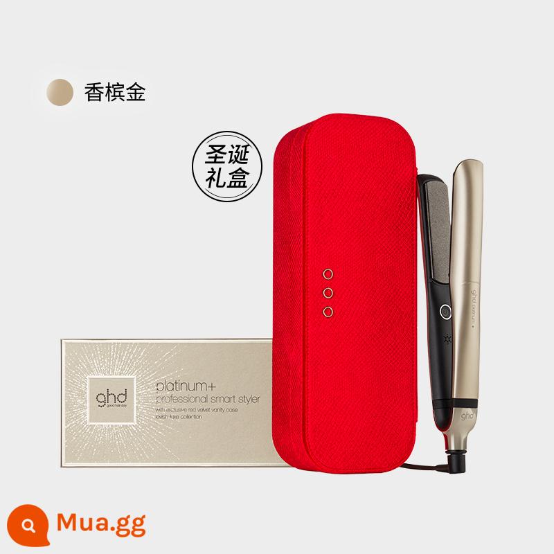 Ghd Bạch Kim Thẳng Tấm Kẹp Tóc Thẳng Và Xoăn Hai Mục Đích Thẳng Nẹp Lông Tơ Sóng Lớn Tạo Kiểu Tóc Lâu Dài Hiện Vật Uốn - [Cửa hàng phong cách nóng bỏng] Vàng sâm panh