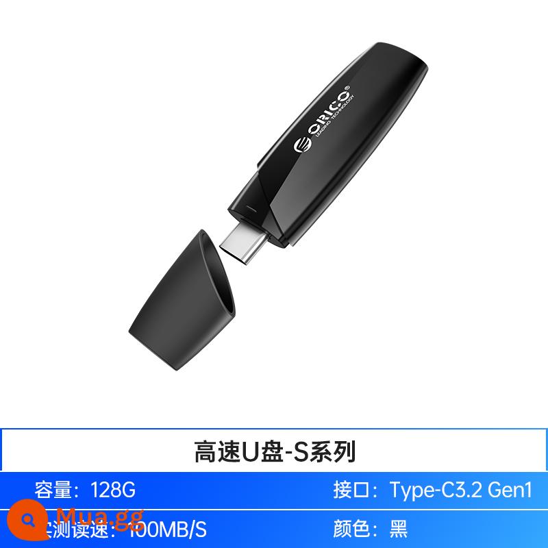 ORICO ORICO đĩa U tốc độ cao Typec điện thoại di động máy tính OTG sử dụng kép 128GUSB3.2 flash UFSDUSB ổ đĩa flash - [Đĩa U tốc độ cao] Giao diện 128G-Type-C3.2-đen