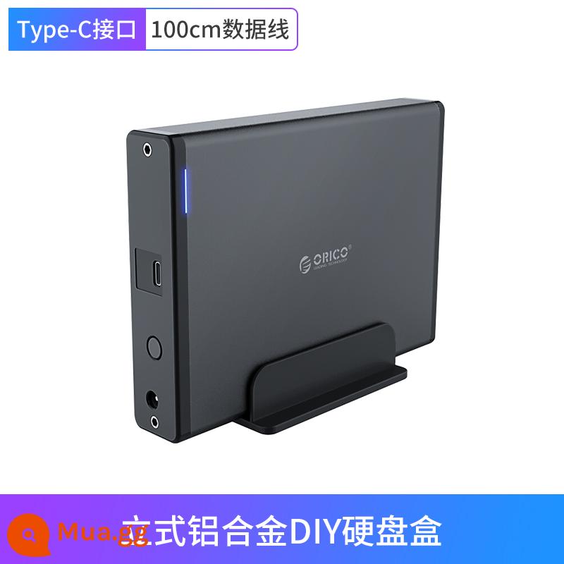 ORICO/ORICO 3,5-inch hợp kim nhôm hộp đế đĩa cứng sata sang USB3.0 máy tính để bàn dọc máy tính xách tay ổ SSD cơ học thể rắn đa năng bên ngoài đầu đọc di động bên ngoài - [Mẫu tốc độ cao USB3.1Gen1] Đi kèm cáp dữ liệu Type-C sang USB