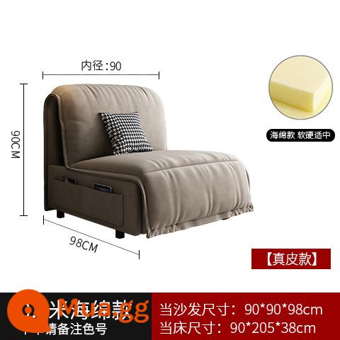 Ý ánh sáng sang trọng mờ vải điện sofa giường đôi gấp đa năng thông minh đôi phòng khách căn hộ nhỏ có thể thu vào - Model da xốp 0,9m điện tiêu chuẩn