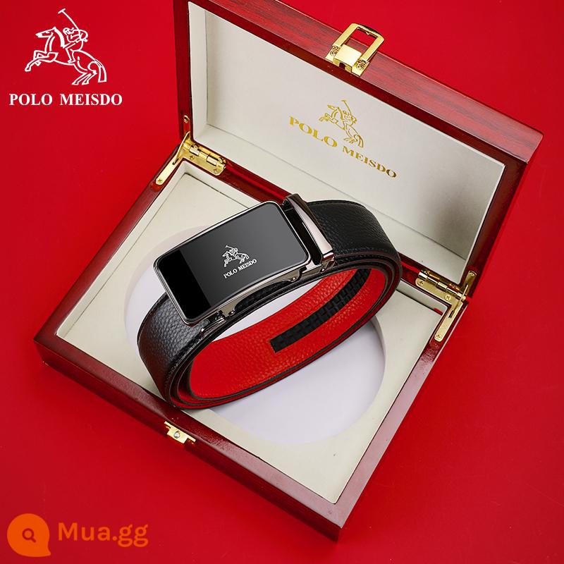 Anh Polo Ralph Lauren Chính Thức Chính Hãng Thắt Lưng Nam Da Nam Khóa Tự Động Thắt Lưng Thương Hiệu Cao Cấp Phù Hợp Với Thanh Niên Thắt Lưng - [SF Express] Hồng đai L7 năm Kỷ Hợi tặng kèm [Hộp quà gỗ nguyên khối] Mặt gương