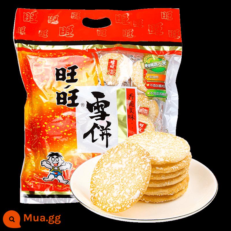 Want Want Snow Cake Senbei 520g Bánh Gạo Snack Bánh Quy Giòn Phồng Snack Thực Phẩm Bán Buôn Gói Quà Năm Mới - Bánh Tuyết Wangwang 520g (khoảng 42 gói)