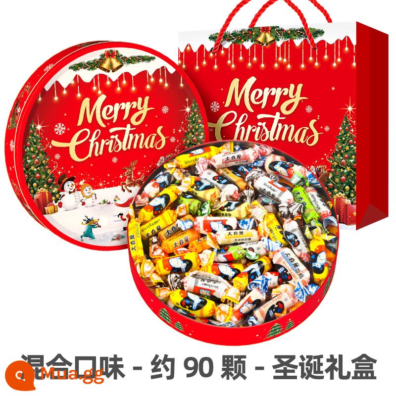 Kẹo bơ cứng thỏ trắng Guanshengyuan Thượng Hải 114g12 Hương vị sau thập niên 80 Hoài cổ Ngày lễ tình nhân Hộp quà tặng kẹo - Kẹo Sữa Thỏ Trắng Vị Hỗn Hợp 500g-Giáng Sinh