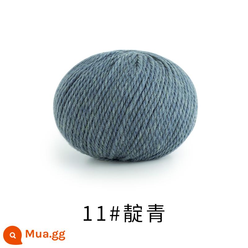 Chị Susu nhà Morandi 8 # Sợi len merino Úc handmade DIY dệt kim khăn mũ len bóng - 11#Chàm