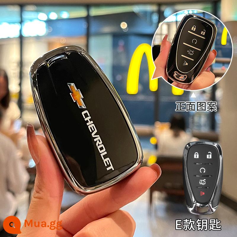 Vỏ chìa khóa Chevrolet Cruze Cowarts Malibu XL Cruze Explorer Trailblazer Chuangku khóa xe - Chevrolet Model E [Nhãn lưng đen] Vỏ chìa khóa đơn