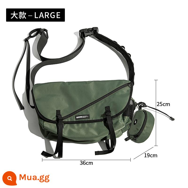 MADEBAG Túi Nữ Công Suất Lớn Túi Máy Tính Thông Thường Túi Đeo Vai Nhật Bản Dụng Cụ Nam Chức Năng Ba Lô - Mô hình đồng thương hiệu chiến thắng "Military Green" WIN cỡ lớn