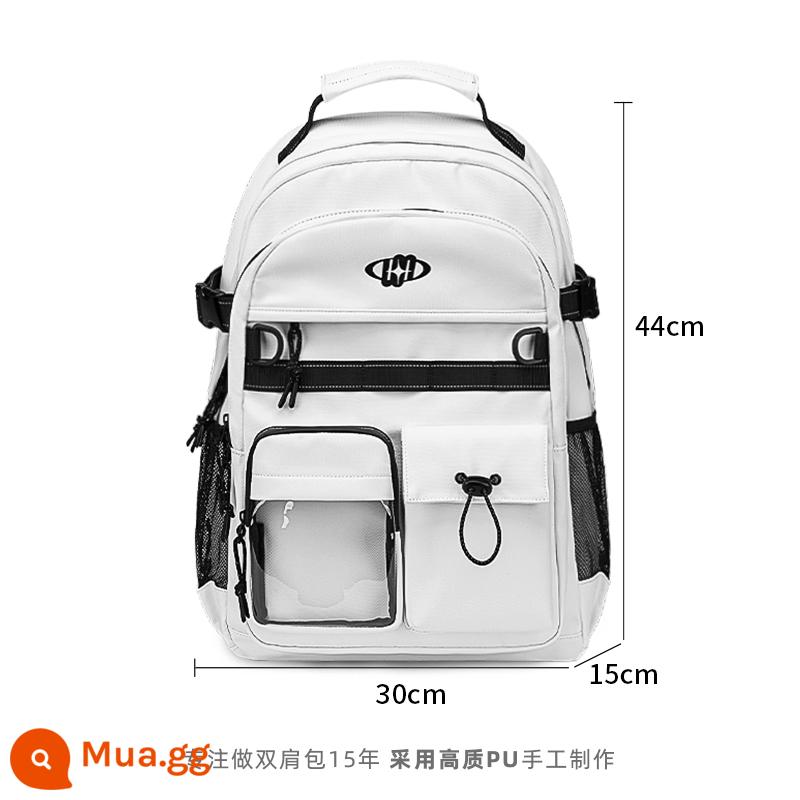 MADEBAG thiết kế ban đầu thích hợp hợp thời trang thương hiệu ba lô Nhật Bản học nữ sinh viên đại học nam học sinh trung học ba lô - Series C của "Bạch Tuyết Lạnh"