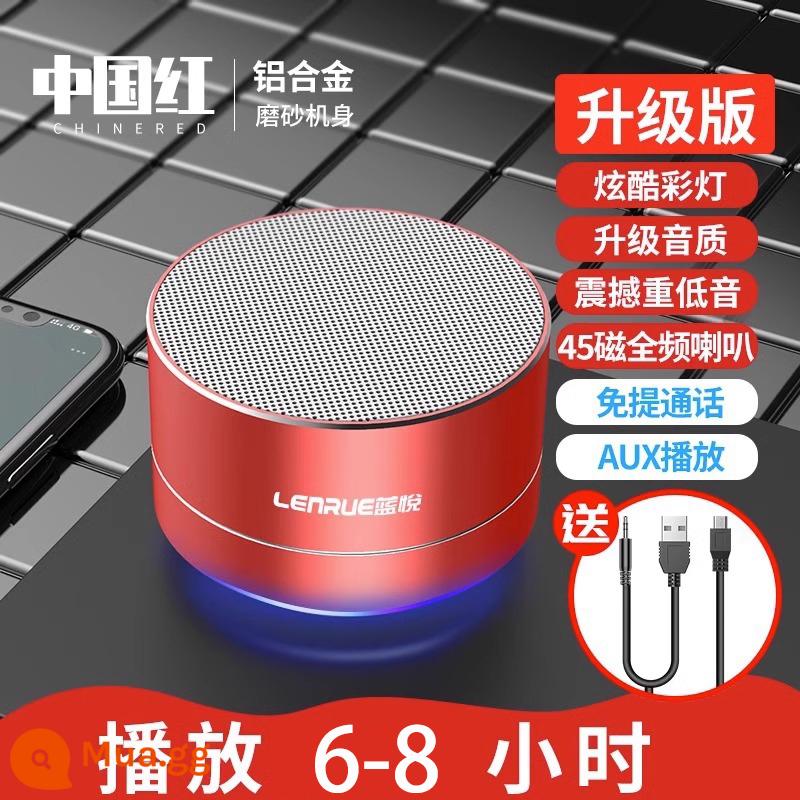 Loa Bluetooth âm thanh mini quá cân loa siêu trầm không dây chất lượng cao thu tiền nhỏ tại nhà đài phát thanh bằng giọng nói - China Red★Phiên bản hàng đầu★Gia hạn ba năm [Hiệu ứng âm thanh 9D + thời lượng pin siêu dài]