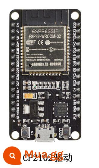 ESP32 ban phát triển WiFi + Bluetooth 2 trong 1 CPU lõi kép tiêu thụ điện năng thấp ESP-32 ban kiểm soát ESP-32S - ESP32 (phiên bản trình điều khiển CP2102)