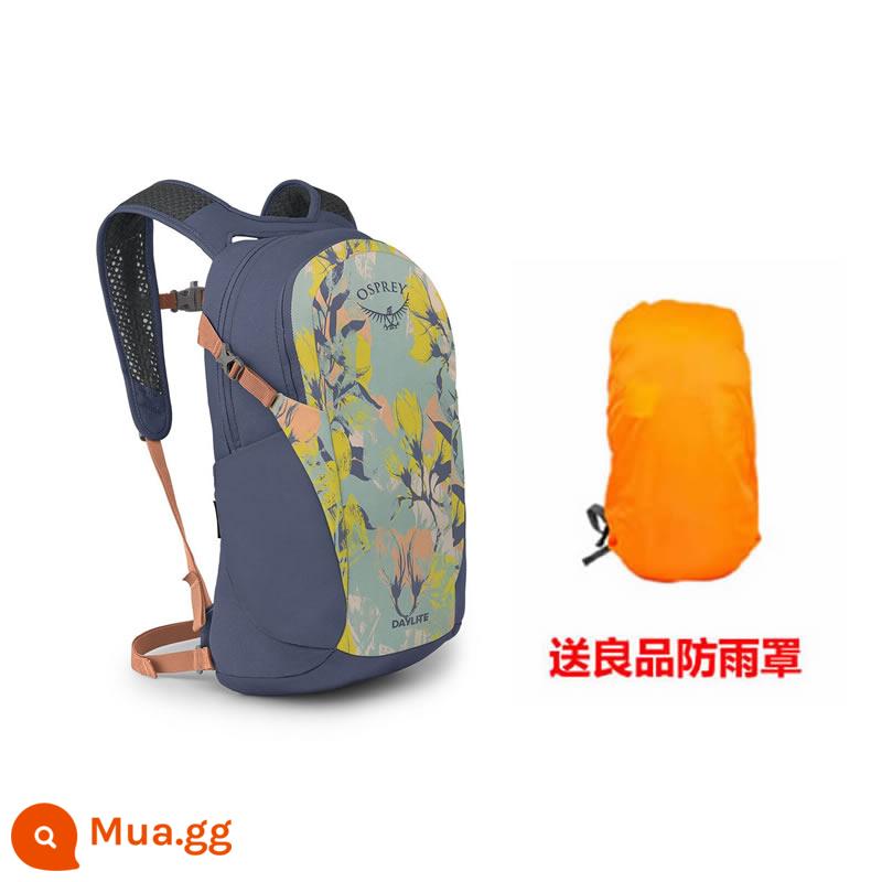 Spot Kitty Hawk OSPREY DAYLITE ánh sáng ban ngày 13L ba lô ngoài trời hàng ngày trong thành phố có thể được đăng ký - In hoa mộc lan mới