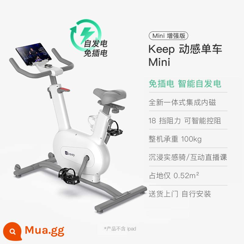 Xe đạp tập thể dục Keepmini Thiết bị gia dụng thông minh Thể thao điều khiển từ tính Tắt tiếng Xe đạp nhỏ trong nhà Xe đạp tập thể dục - Mini màu trắng｜Điện tự tạo｜Ra mắt mẫu mới, giao hàng tận nhà