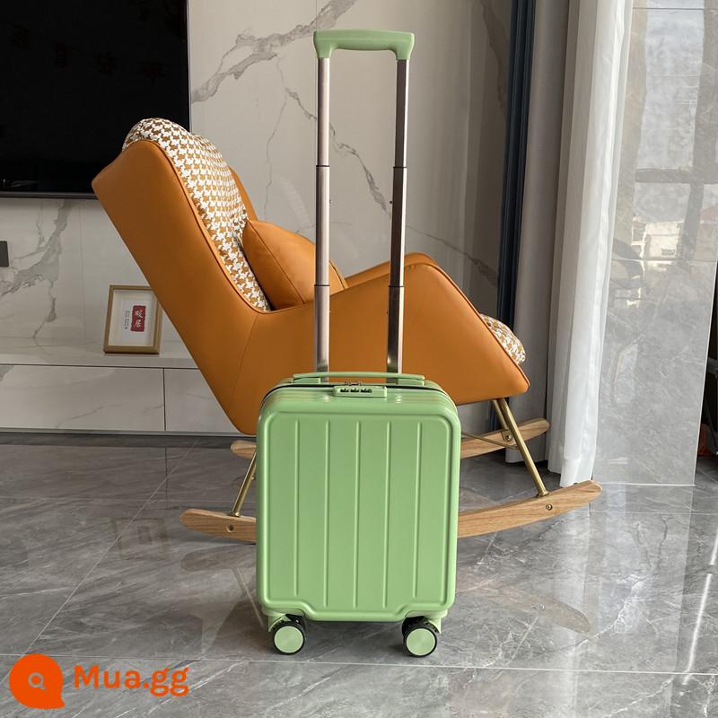 Vali 14inch nữ Spring and Autumn Airliner vali 20×30×40 mini xe đẩy du lịch siêu nhẹ giá rẻ - màu xanh ô liu