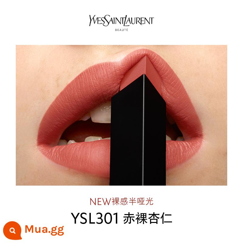 Son YSL Saint Laurent small black strip chính hãng màu nude matte mới 316 cam hổ phách 314 - Hạnh nhân trần YSL301