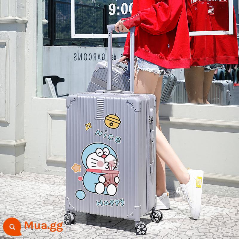 Vali Nữ 2022 Mới 20 Inch Xe Đẩy Nhỏ Sinh Viên Du Lịch Mật Khẩu Bao Da Nam Công Suất Lớn Bền Đẹp - Nâng Cấp Dây Kéo Sang Trọng Bạc/Trà Sữa Xanh Béo