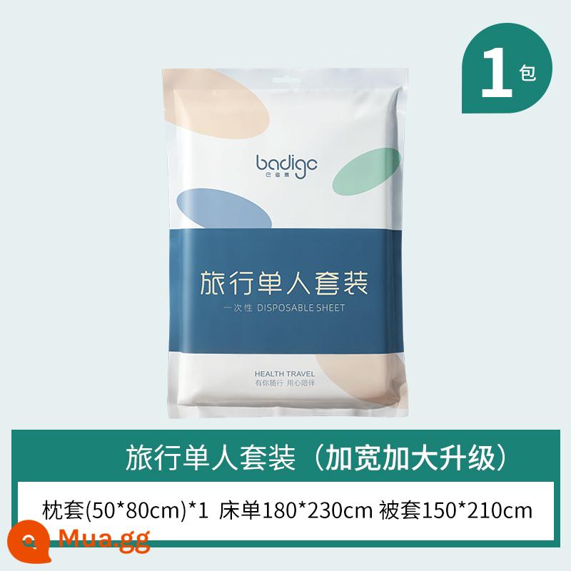 Du Lịch Giặt Không Ga Giường Vỏ Chăn Áo Gối Chần Gòn Vỏ Chăn Bốn Bộ Khách Sạn Du Lịch Bẩn Chăn Ga Gối Di Động - Khử trùng chân không [bộ đơn 1 bộ] model cực lớn