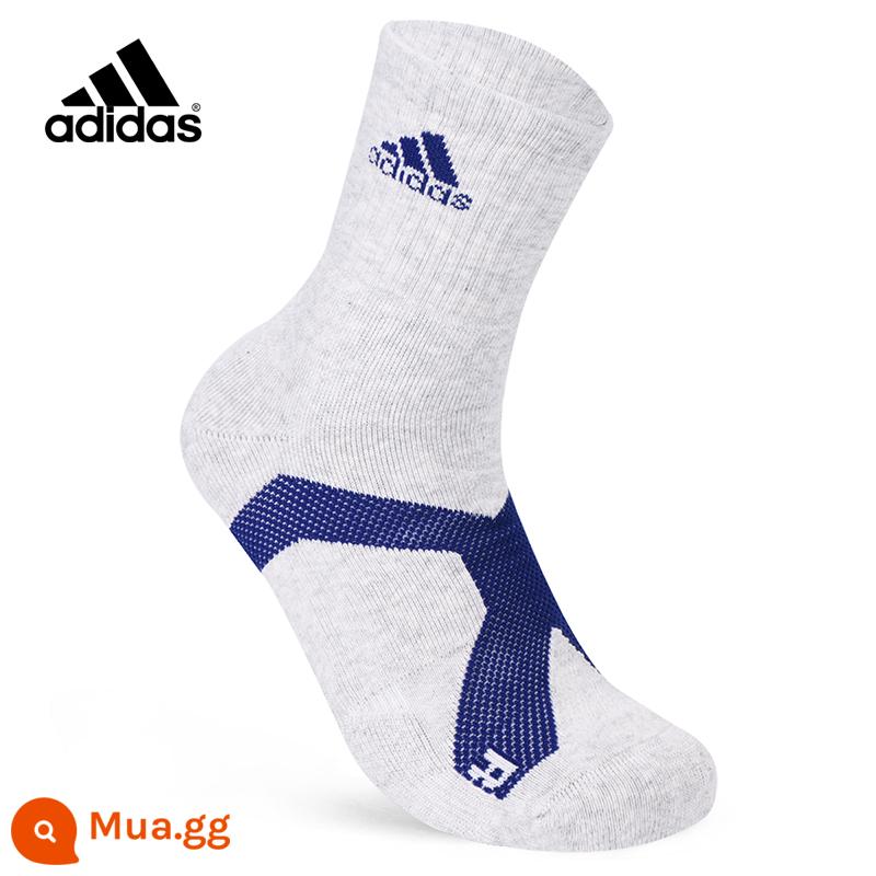 Vớ Adidasadidas Đồ nam và Phụ nữ vớ Thể thao 2022 Summer Thin Basketball vớ chạy tất - Tất thể thao một đôi màu xám