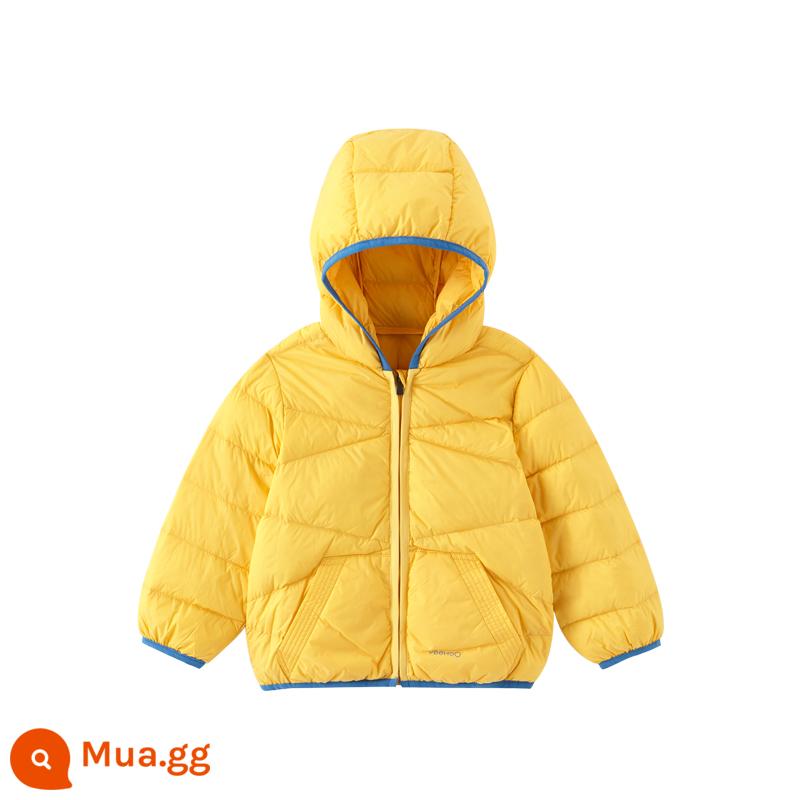 [Thông quan đặc biệt] Áo khoác Yingshi Down Jacket Áo khoác trùm đầu mùa đông Áo đi chơi dày ấm áp cho bé trai và bé gái - Cam YRWGJ40552A