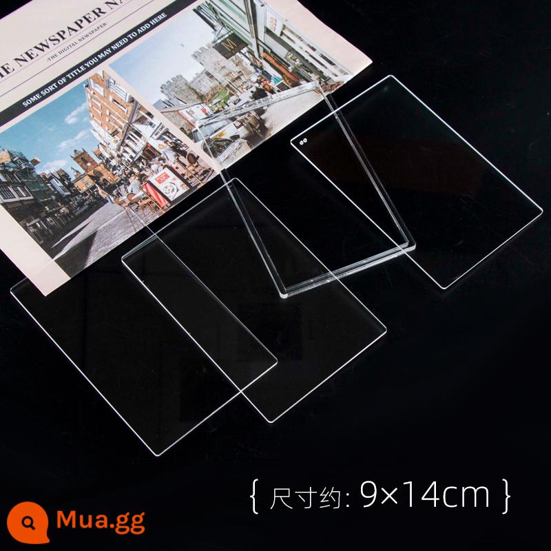 Quicksand mạt chược acrylic dòng chảy cây gai dầu tự làm gói nguyên liệu cát lún dầu đứng thương hiệu vỏ khuôn khung gạch tự chế bộ - Bộ 4 món hình chữ nhật (9*14cm)