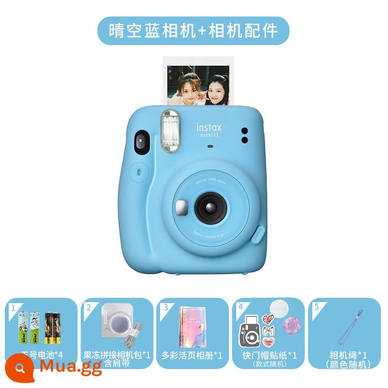 Fuji Lili đã chụp ảnh Retro Camera Mini40 I. I. - mini11 màu xanh