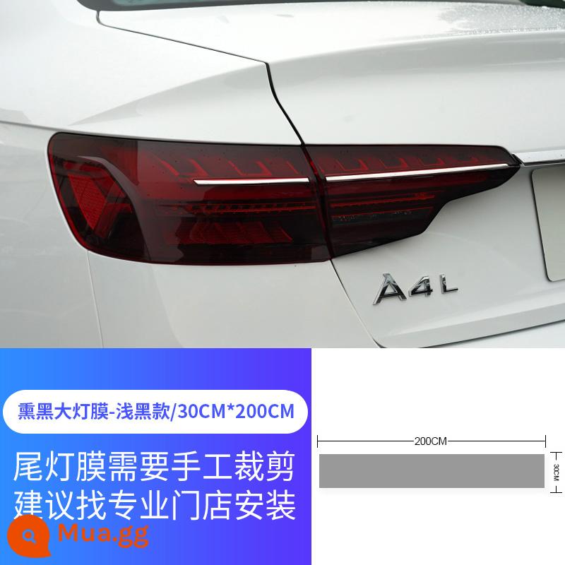 Áp dụng cho Audi A4L sửa đổi ngoại hình bôi đen Bộ giữa khung lưới đuôi cửa sổ trang trí đen chiến binh tiếp liệu - [Phim đèn đuôi đen]Phong cách đen nhạt