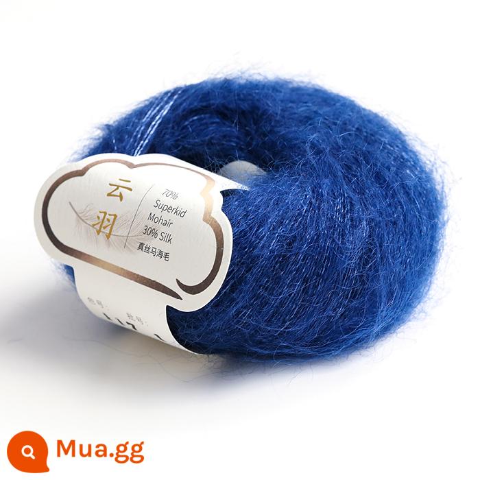 [Yunyu] lụa mohair len 70 mohair trẻ Nam Phi 30 sợi len dệt kim thủ công bằng tay - 117 Du Lan