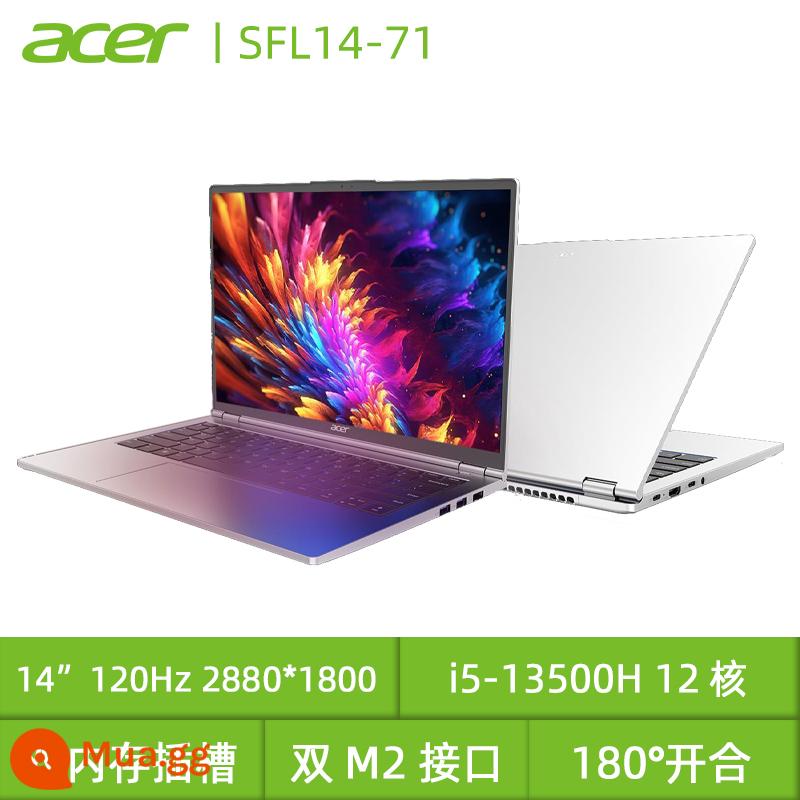 Acer/Acer Hummingbird Extraordinary S5/S3 IntelEvo Core i5/i7 Màn hình cảm ứng 14 inch 100% gam màu cao mỏng nhẹ xách tay máy tính xách tay văn phòng kinh doanh sách sinh viên - Thế hệ thứ 13 i5 13500H/card đồ họa Iris Xe/2.8K 120Hz 14 inch/Starry Sky Silver