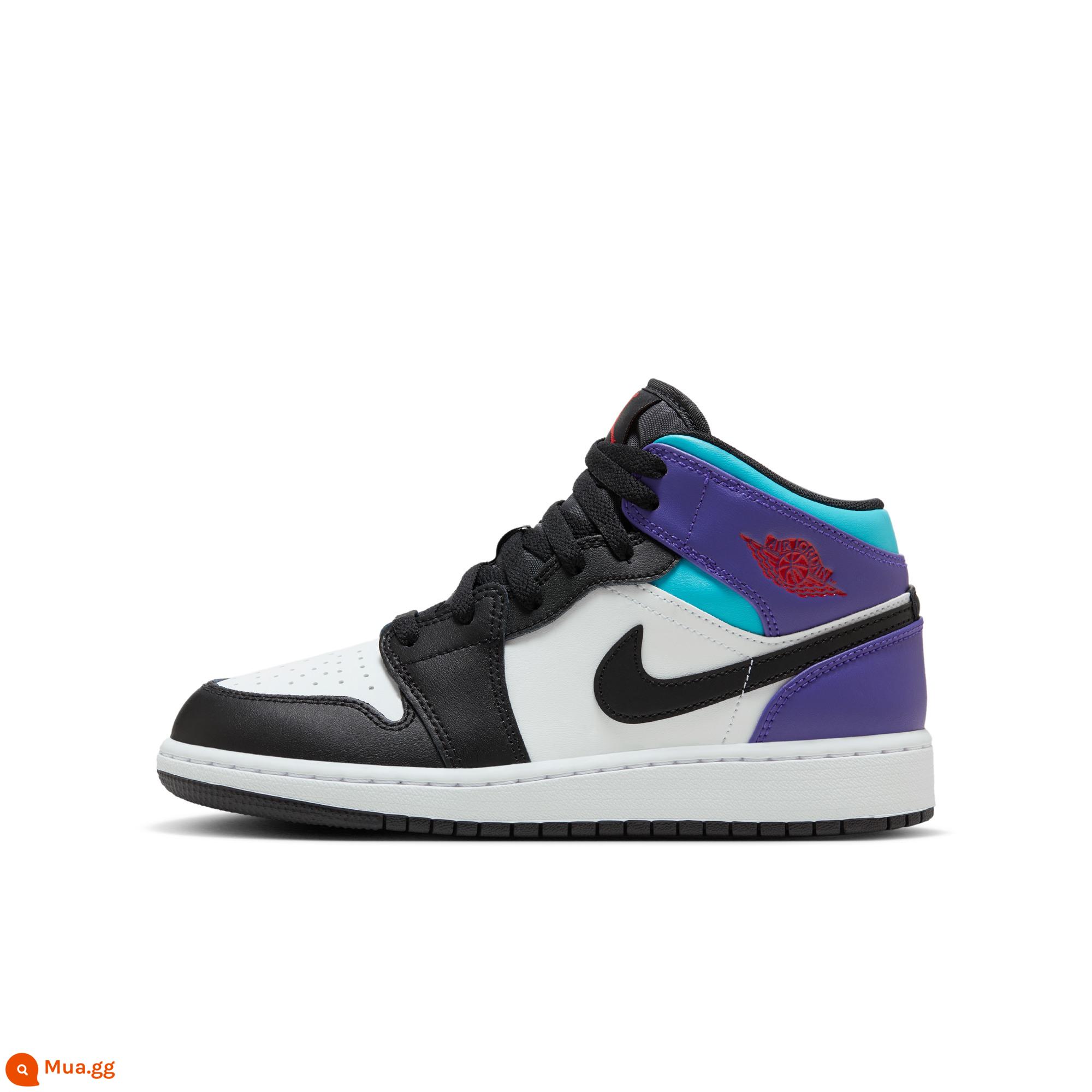 Jordan chính thức Nike Jordan boy AIR JORDAN 1 AJ1 giày thể thao trẻ em cỡ lớn mùa đông DQ8423 - 154 trắng/đen/đỏ thật/xanh ngọc/xanh tím/vàng đại học