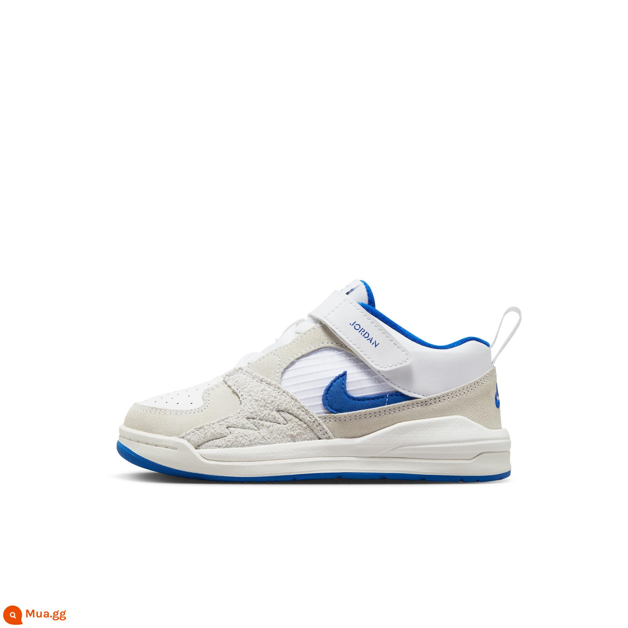 Jordan Chính thức Nike Jordan Boys STADIUM 90 Giày thể thao trẻ em mùa đông không dây DX4398 - 104 trắng/xanh hoàng gia trò chơi/đen/trắng cánh buồm