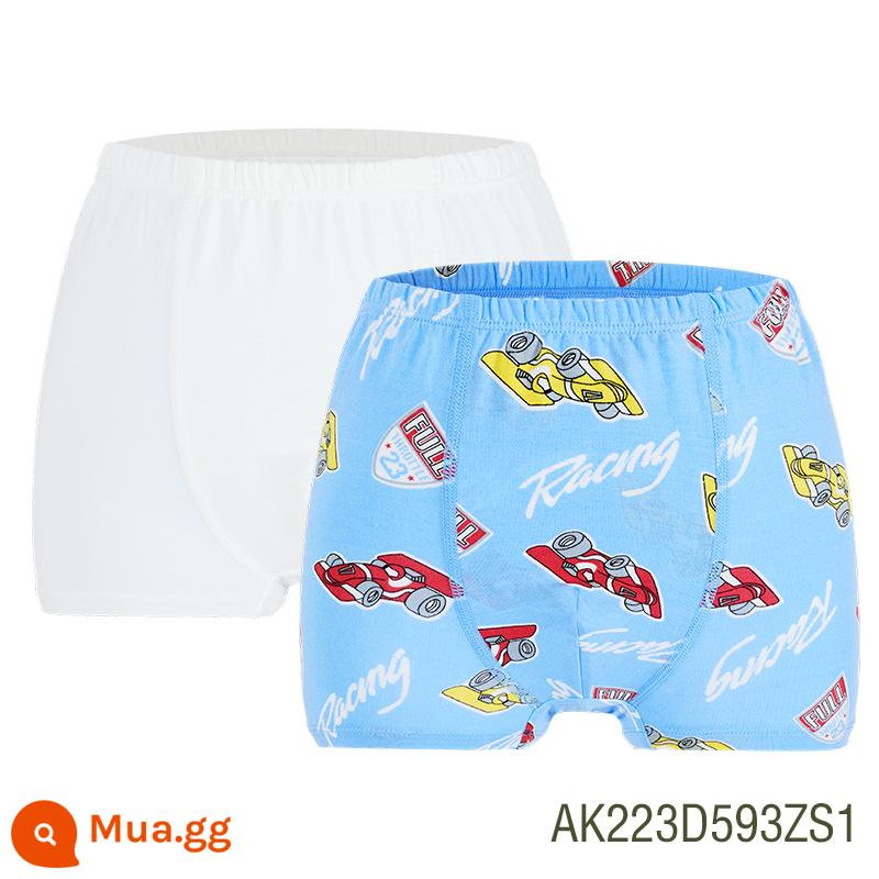 [2 gói] Quần lót trẻ em AIMER bé trai và bé gái quần sịp boxer cạp giữa họa tiết hoạt hình cho bé - Võ sĩ nam đua đũng quần (kháng khuẩn)