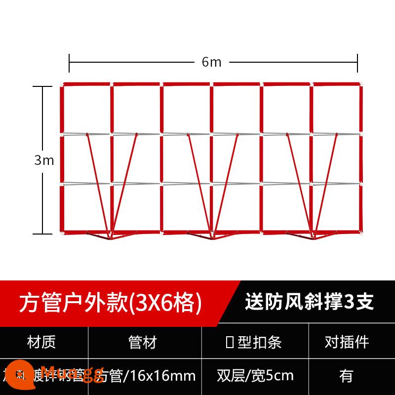 Giá đỡ màn hình lưới kéo giá đỡ áp phích gấp lớn chữ ký đăng nhập cuộc họp thường niên lớn trên tường bảng quảng cáo KT giá đỡ màn hình nền kính thiên văn - Lưới chắn gió ngoài trời 3m x 6m, có đỡ gió + dây buộc kèm theo