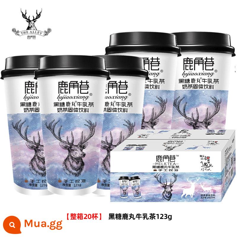 Lujiao Lane Milk Tea Cow Cuckoo Trà trang web chính thức Bang Red tay Shake Cup Cup Milk Tea Tea Sugar Pills Box Pearl Boxing Uống - Nguyên hộp]Trà sữa Shikamaru đường nâu 123g×20 cốc