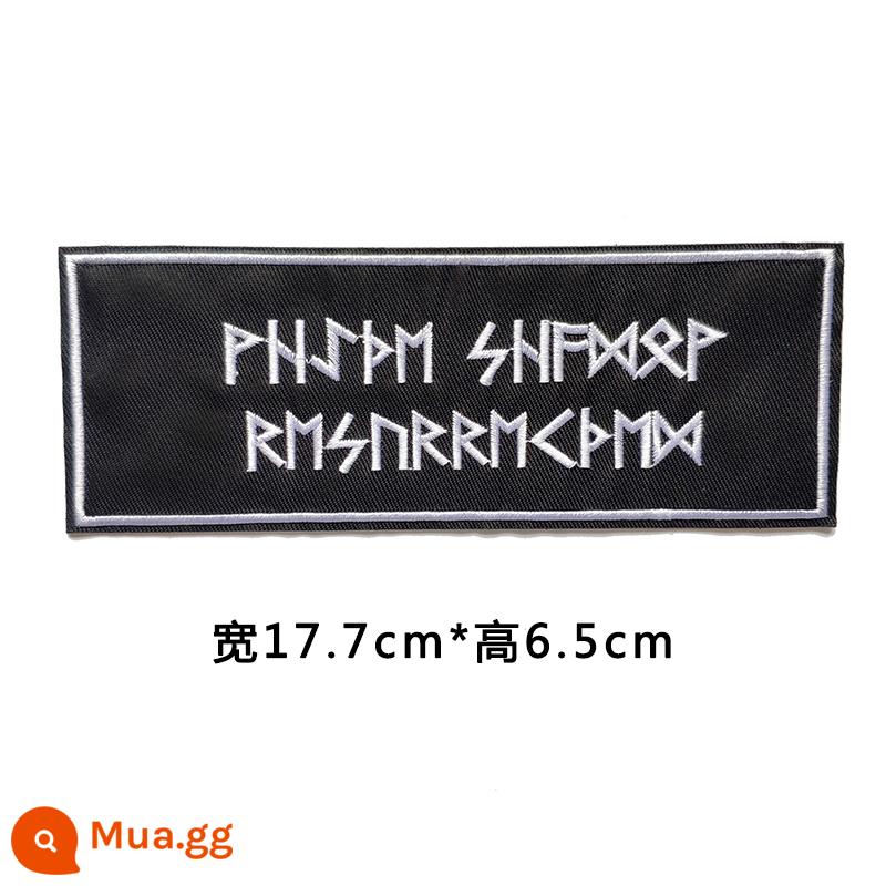 Miếng vá lỗ tự dính, không khâu, miếng vá vải huy hiệu thêu màu đen, áo khoác ngoài, quần, áo phông, lỗ sửa chữa nam không dấu vết - Đen và trắng