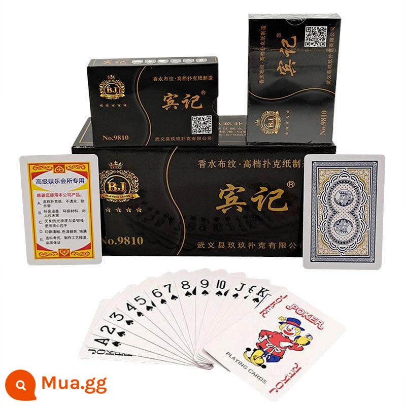 10 bộ đúng giờ 8845 58 thẻ chơi dày Jiujiu Binji Leji Parker thẻ poker người lớn sáng tạo - Binji 9810[10 đôi]