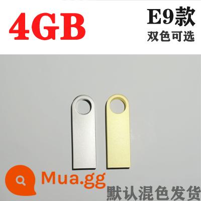 Bán buôn 1g công suất nhỏ đấu thầu ổ đĩa flash Ổ đĩa flash USB 2g món quà khắc 4g ổ đĩa flash kim loại 8g công ty tùy chỉnh logo - Đĩa 4(G)E9U