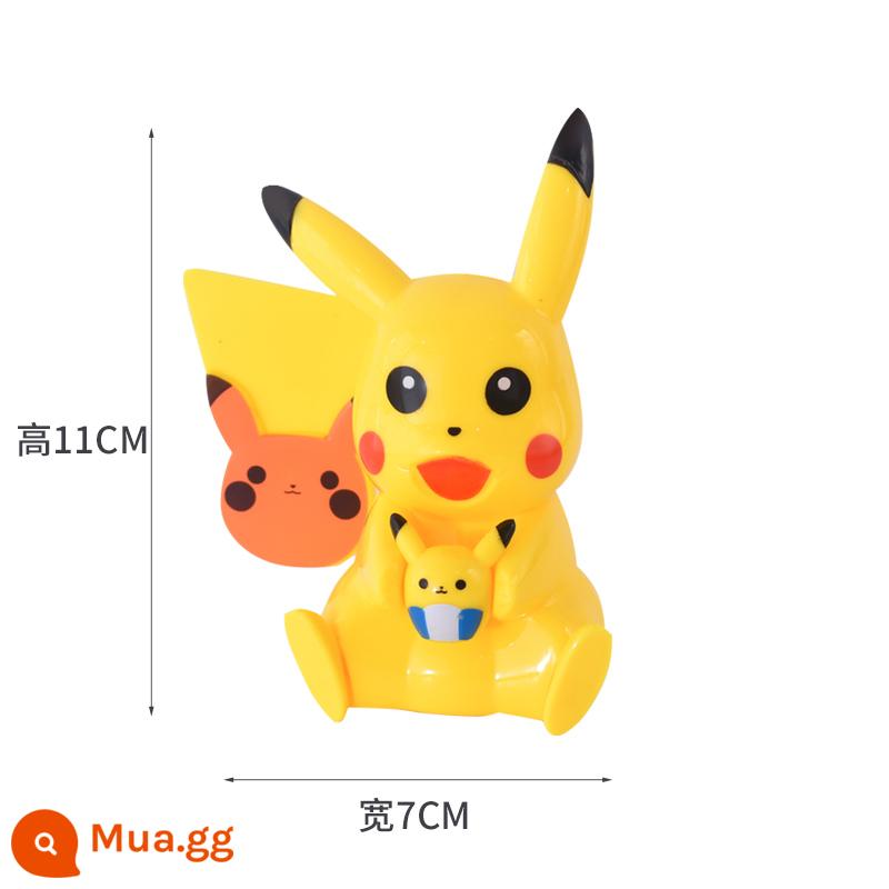 Chúc may mắn ăn gà trang trí bánh ăn vũ khí gà airdrop hộp sinh nhật trang trí cậu bé plug-in vào ban đêm - 10 Pikachu nhựa lớn